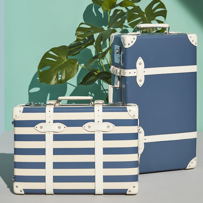 Riviera · Carry-On - 2 Wheels | Ocean Blue/Ivory Stripe/Ivory - Outlet