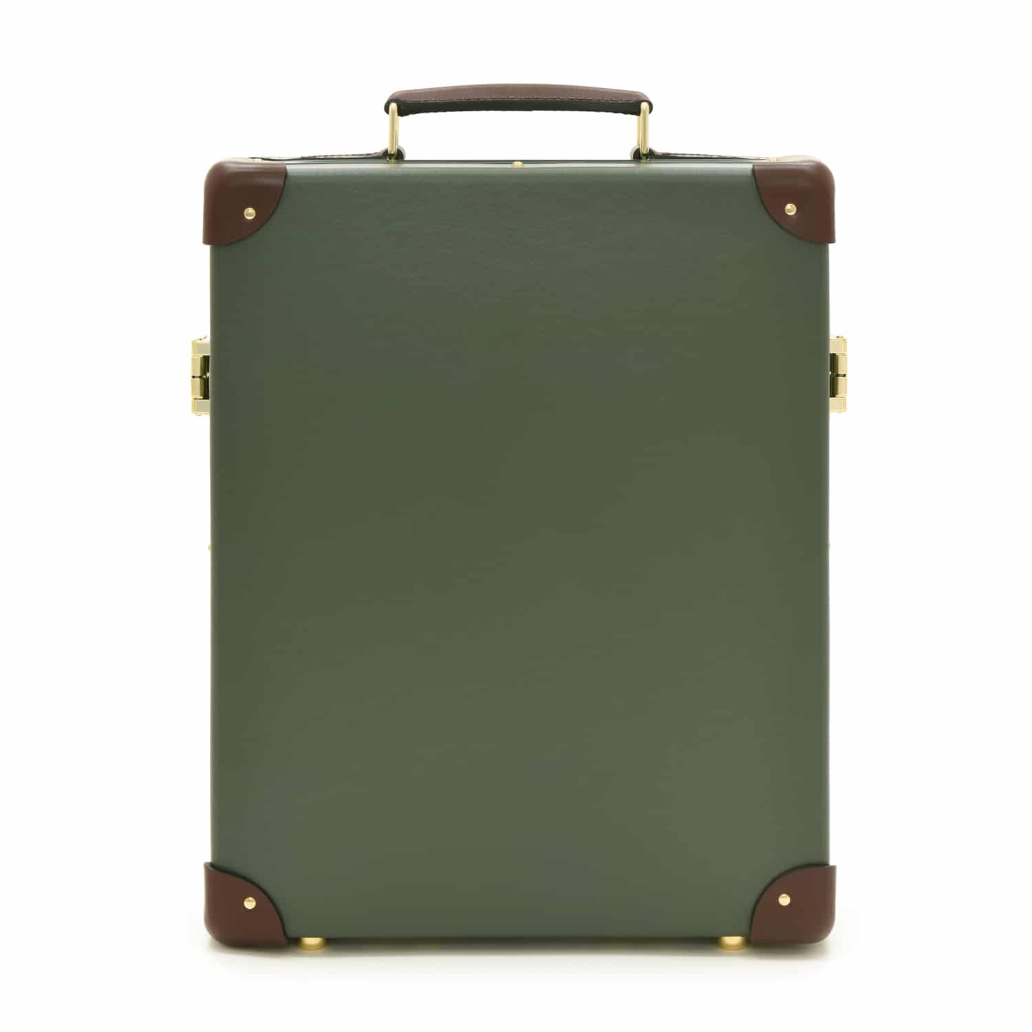 Centenary · 12-Slot Watch Case | Green/Brown - GLOBE-TROTTER