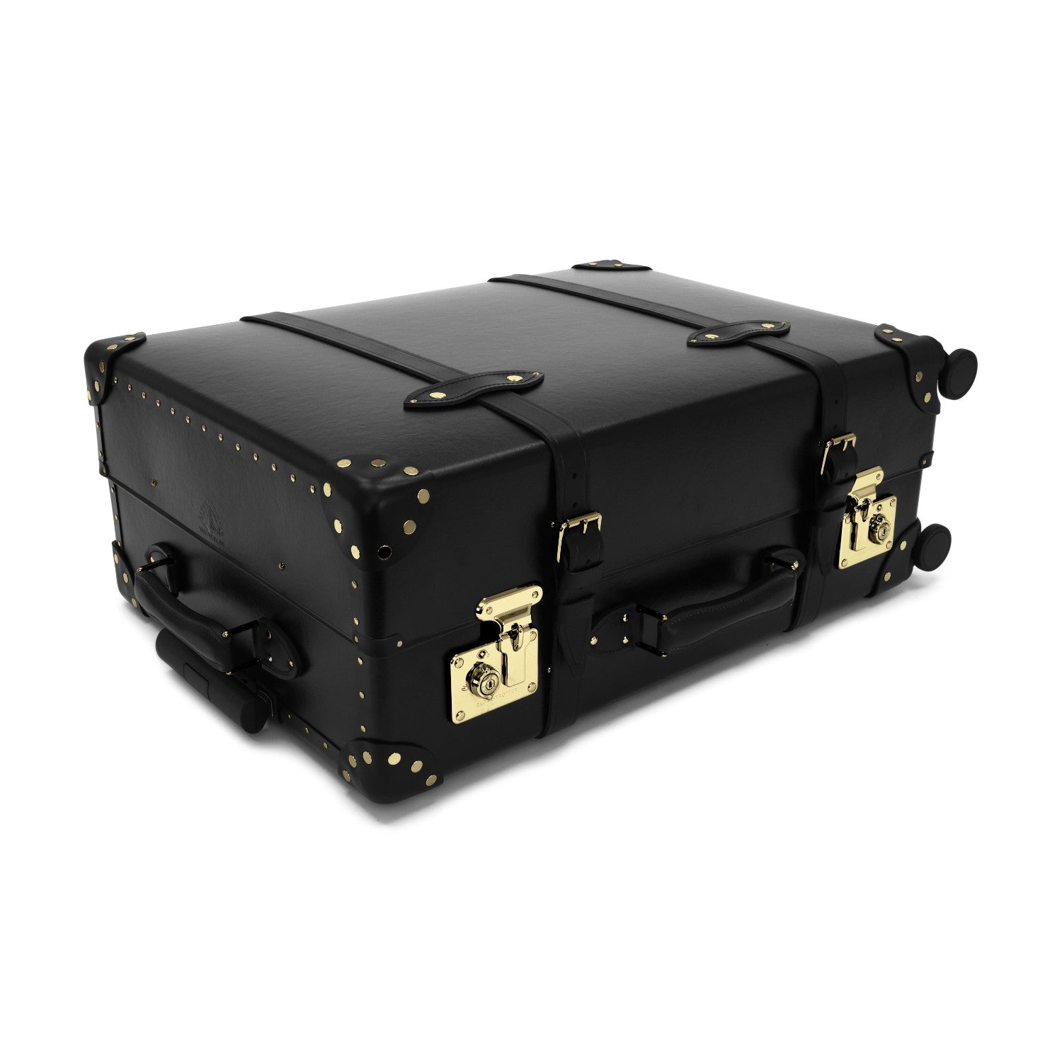 Centenary · Large Check-In - 4 Wheels | Black/Black/Gold - GLOBE-TROTTER