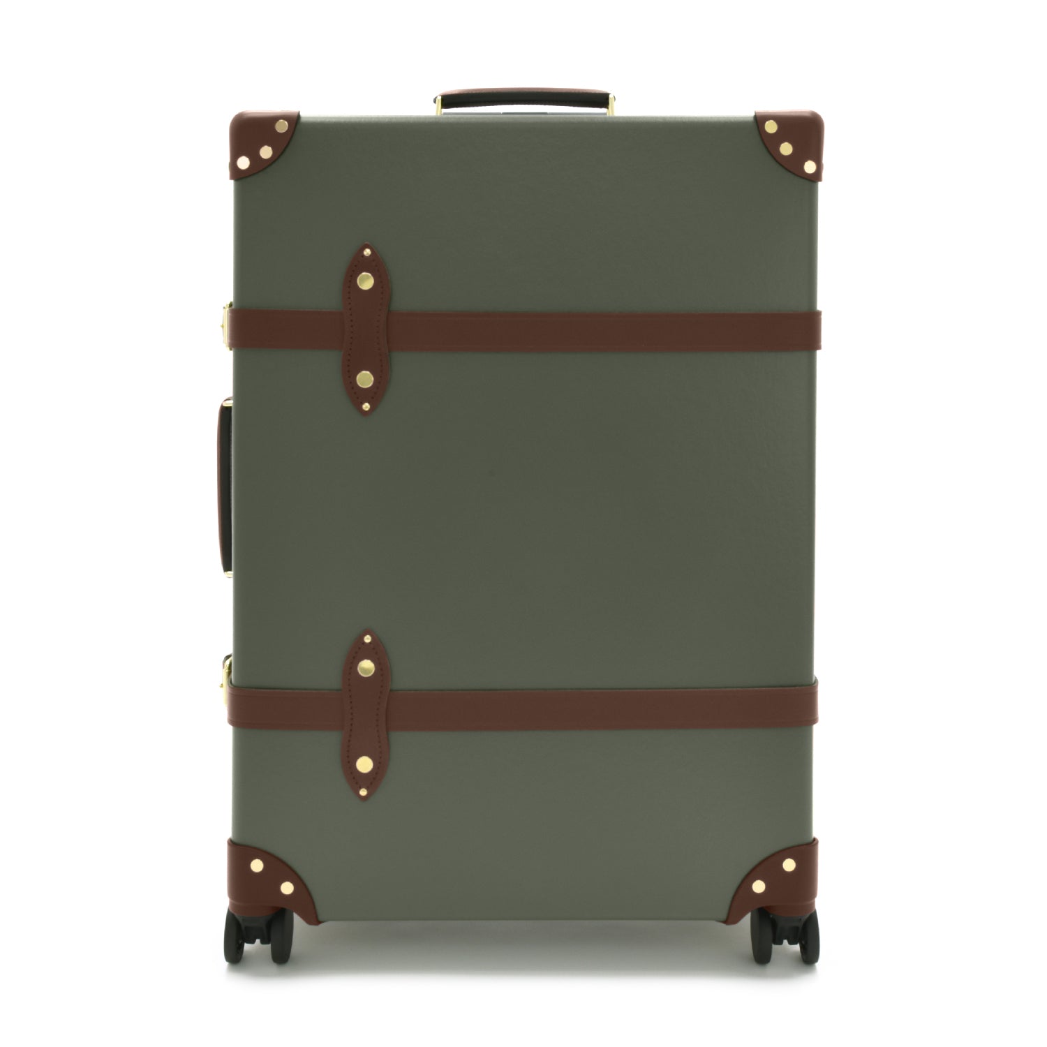 Centenary · Large Check-In - 4 Wheels | Green/Brown - GLOBE-TROTTER