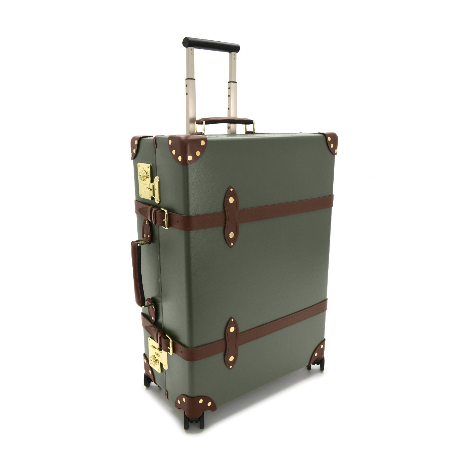 Centenary · Large Check-In - 4 Wheels | Green/Brown - GLOBE-TROTTER