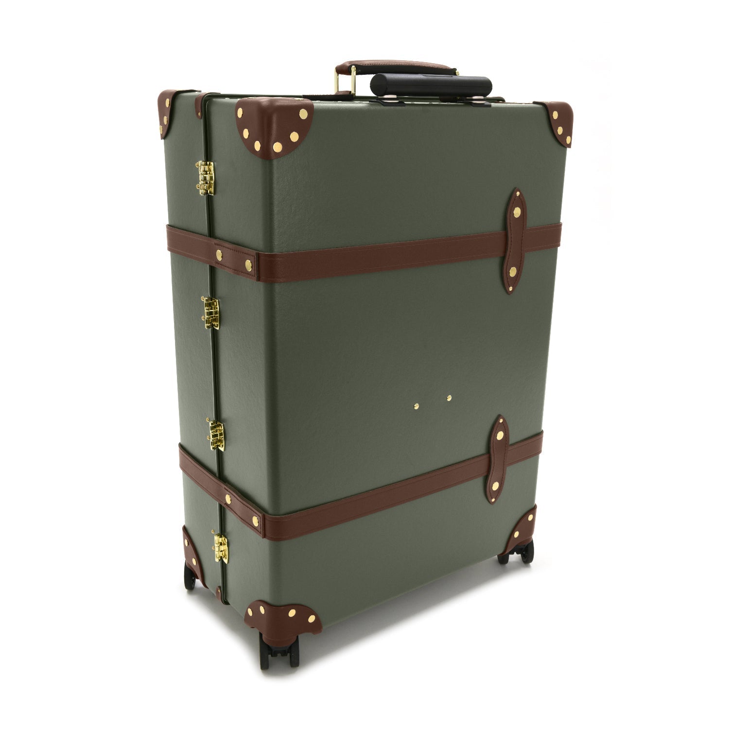 Centenary · Large Check-In - 4 Wheels | Green/Brown - GLOBE-TROTTER