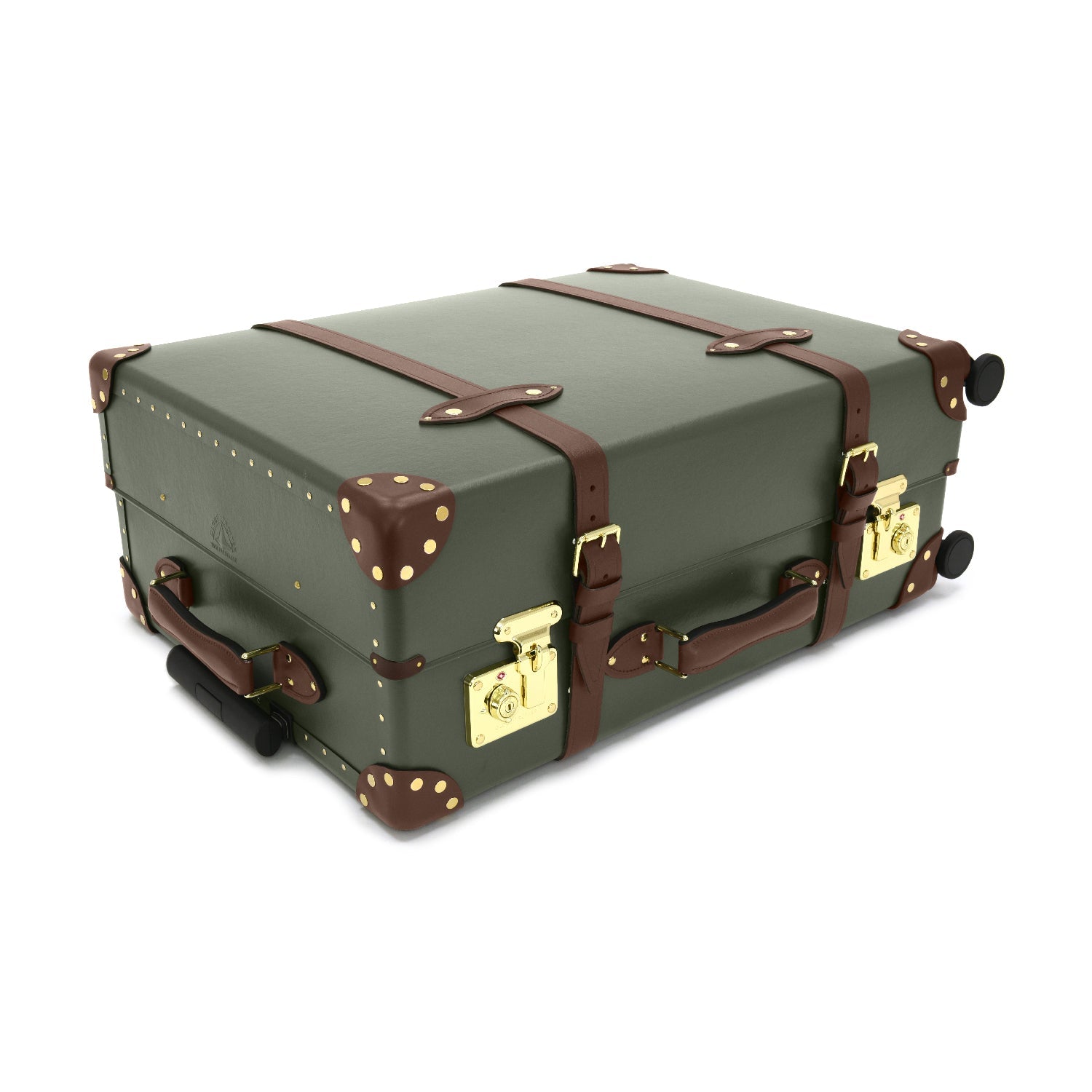 Centenary · Large Check-In - 4 Wheels | Green/Brown - GLOBE-TROTTER