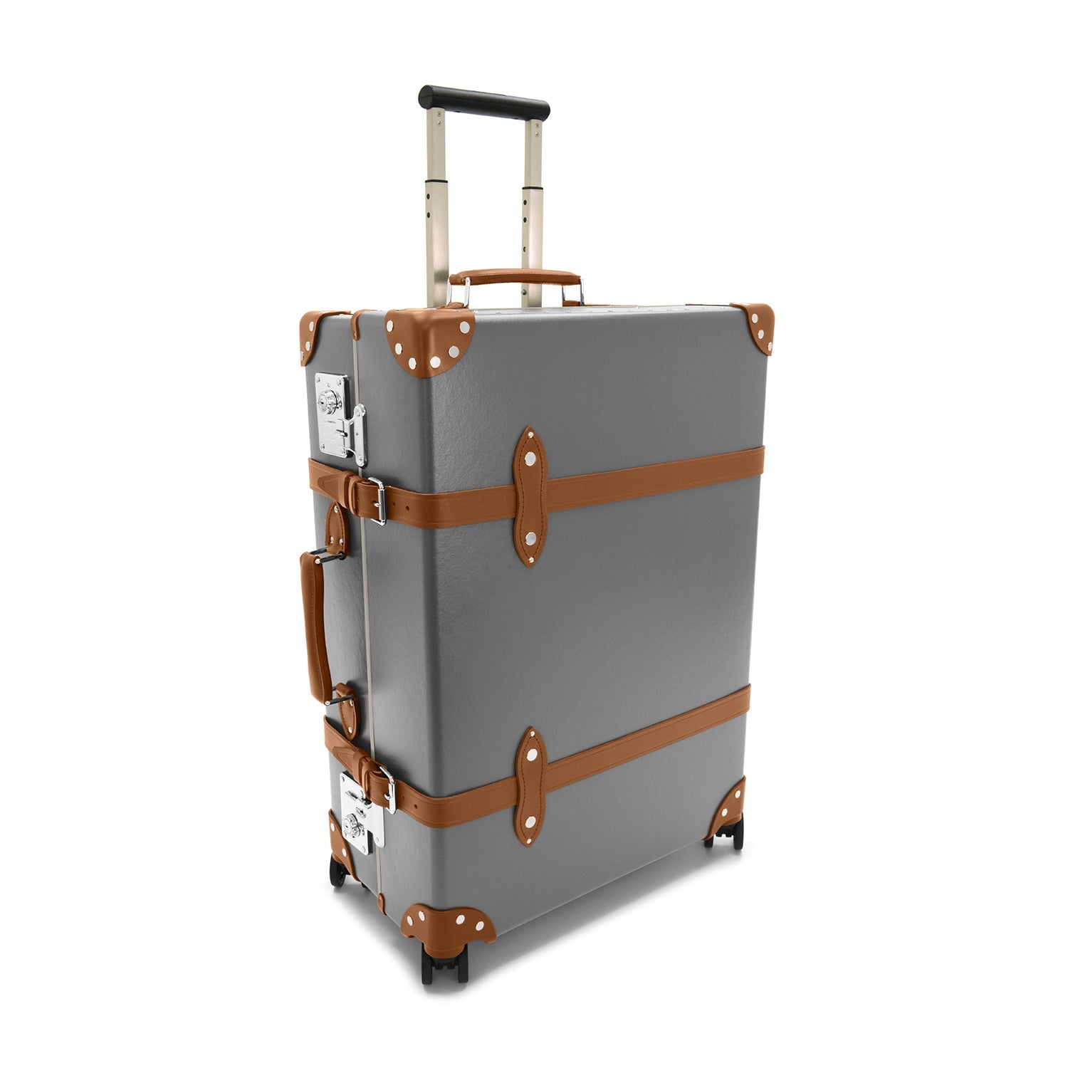 Centenary · Large Check-In - 4 Wheels | Grey/Caramel - GLOBE-TROTTER