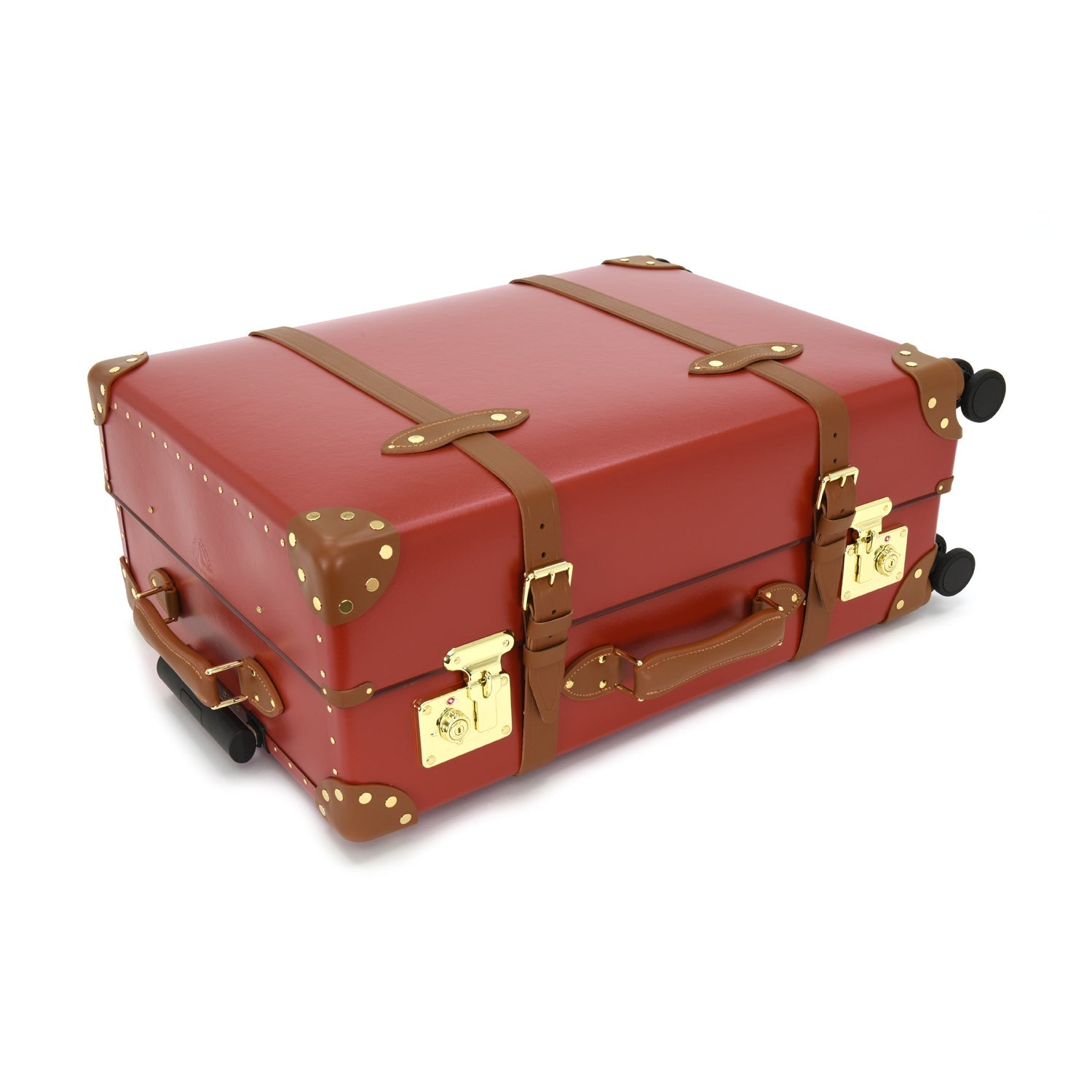 Centenary · Large Check-In - 4 Wheels | Red/Caramel - GLOBE-TROTTER