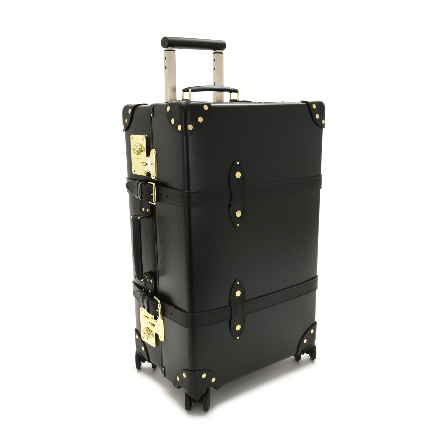 Centenary · Medium Check-In - 4 Wheels | Black/Black/Gold - GLOBE-TROTTER