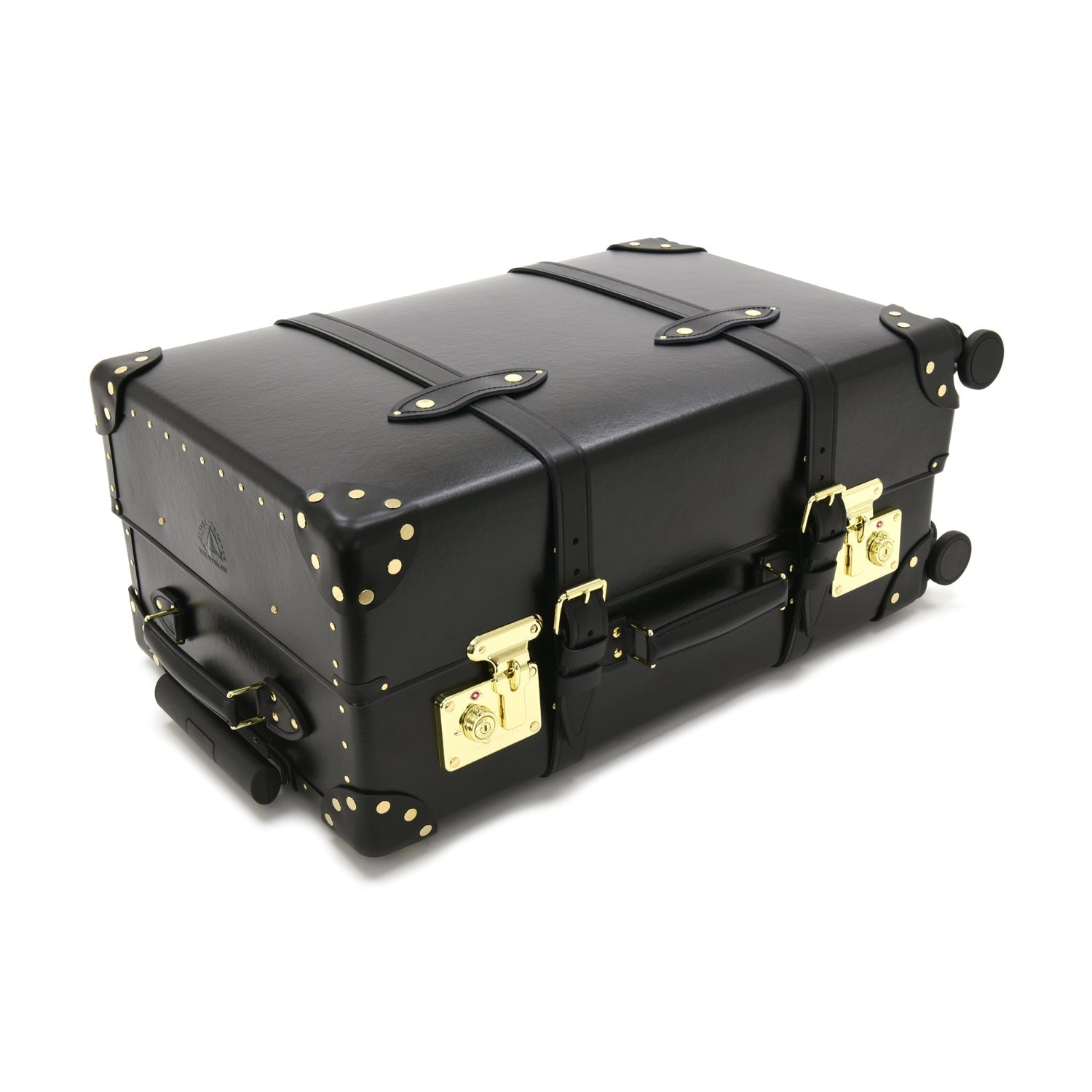 Centenary · Medium Check-In - 4 Wheels | Black/Black/Gold - GLOBE-TROTTER