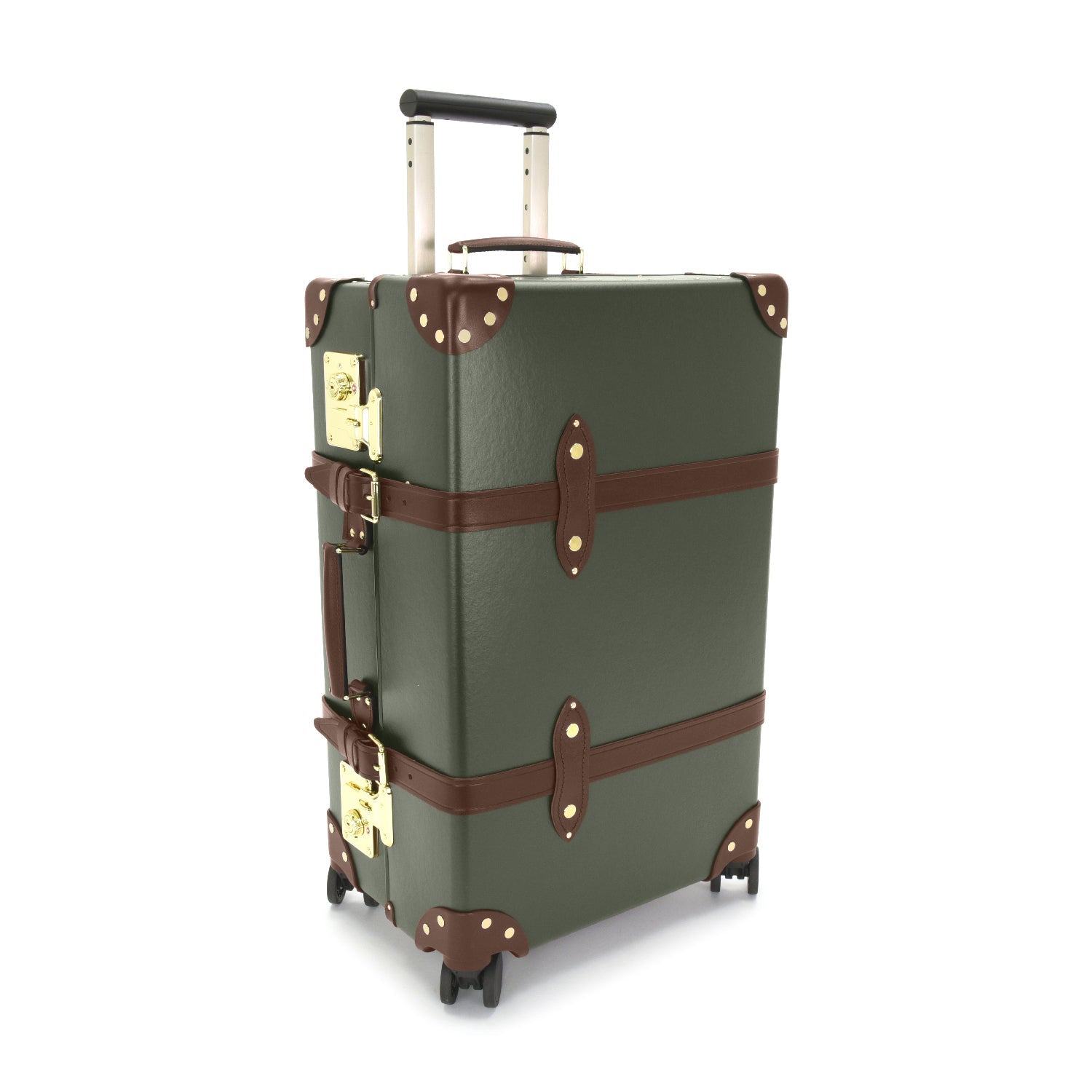 Centenary · Medium Check-In - 4 Wheels | Green/Brown - GLOBE-TROTTER