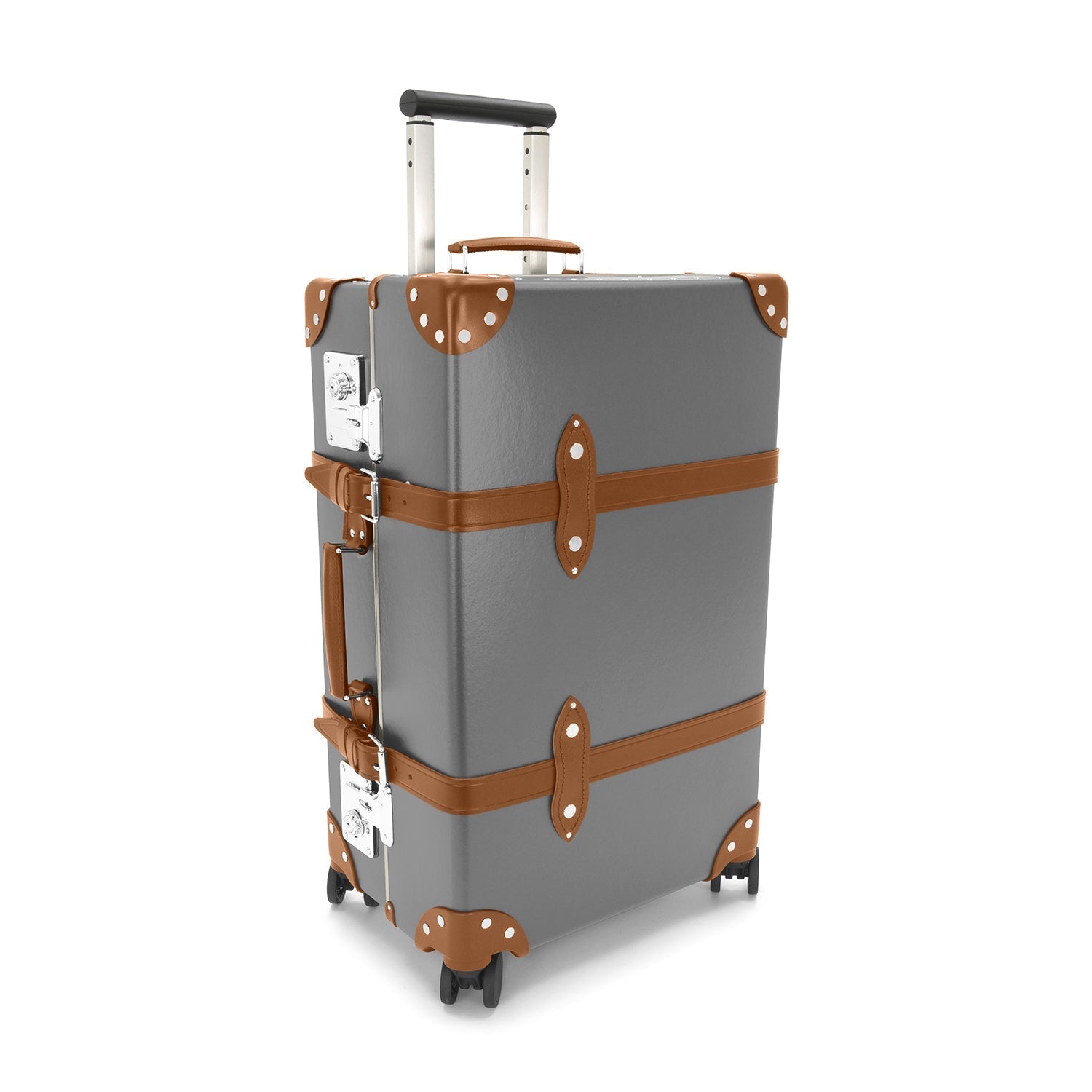 Centenary · Medium Check-In - 4 Wheels | Grey/Caramel - GLOBE-TROTTER