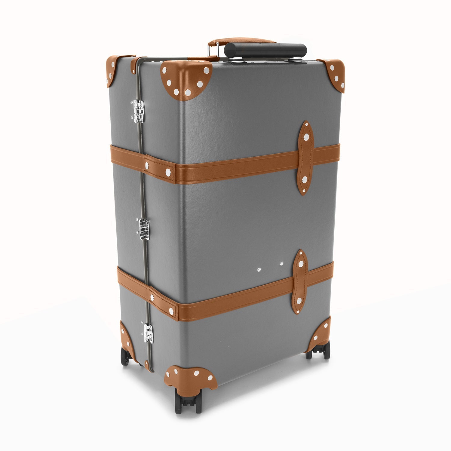 Centenary · Medium Check-In - 4 Wheels | Grey/Caramel - GLOBE-TROTTER