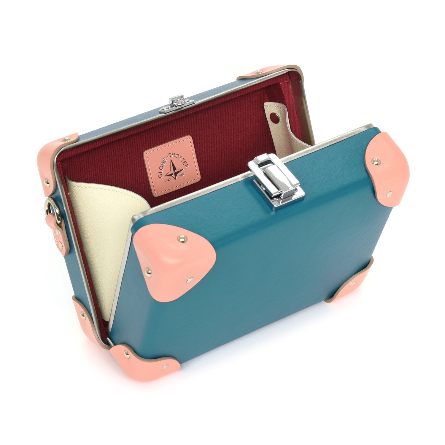 Pop · Miniature Case | Peacock Blue/Desert Rose - GLOBE-TROTTER