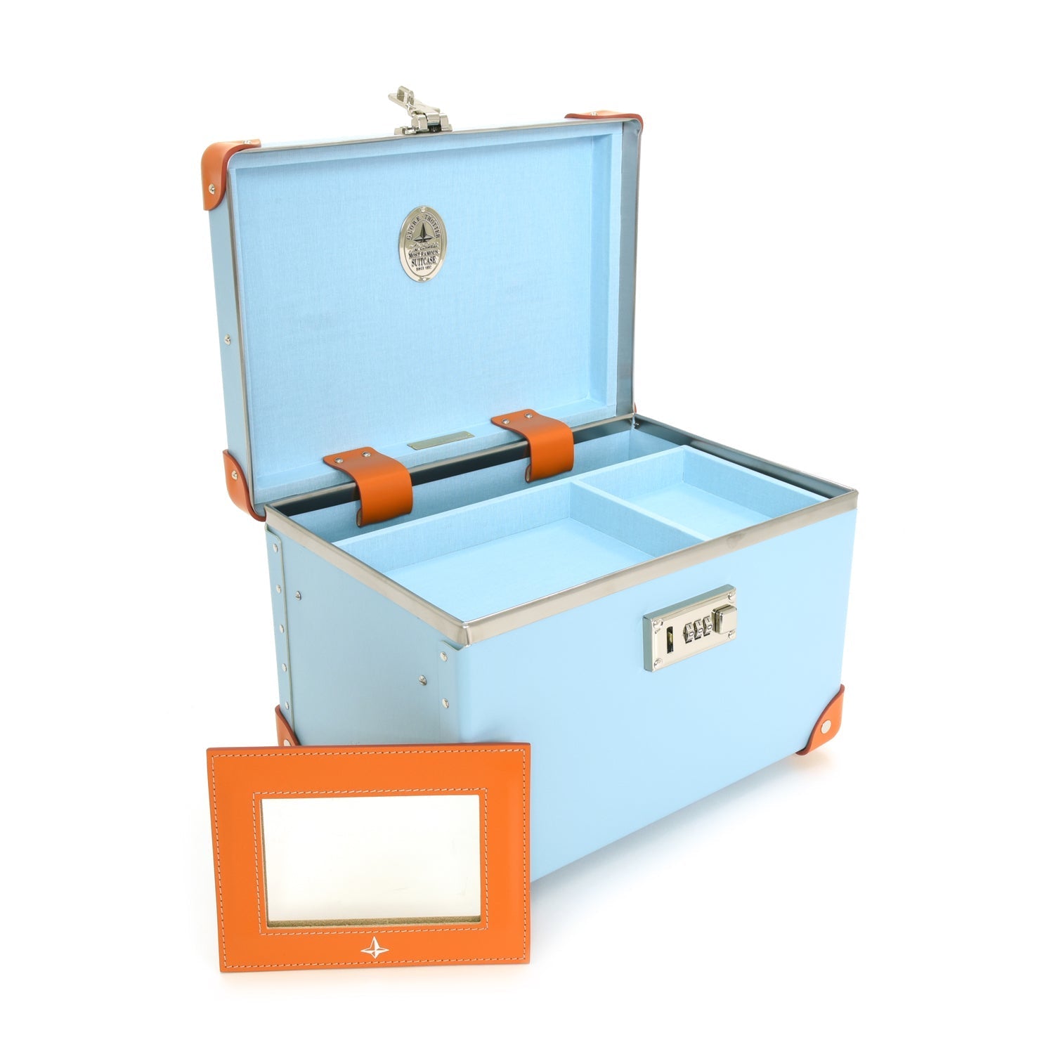 Pop · Vanity Case | Pastel Blue/Pumpkin - GLOBE-TROTTER