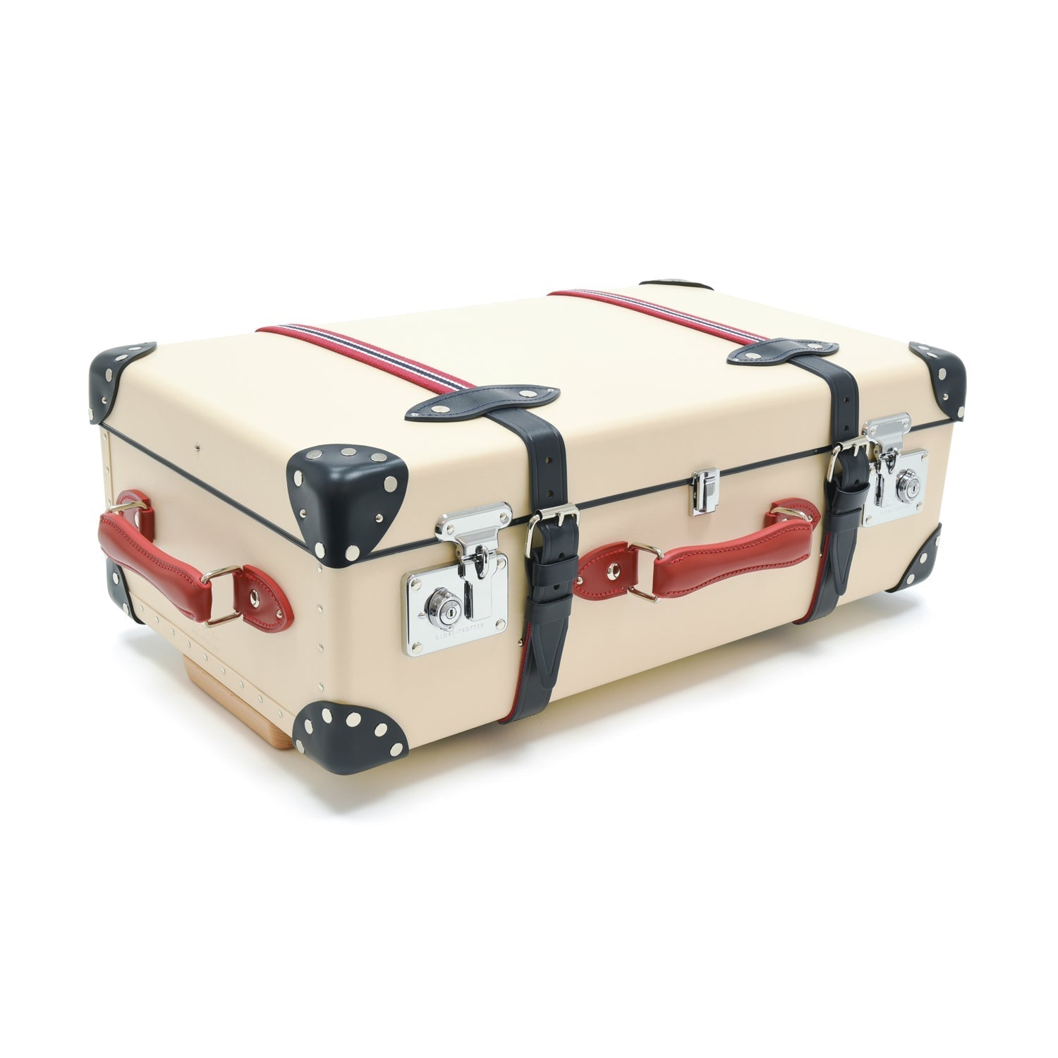 St. Moritz · Medium Check-In | Ivory/Navy - GLOBE-TROTTER